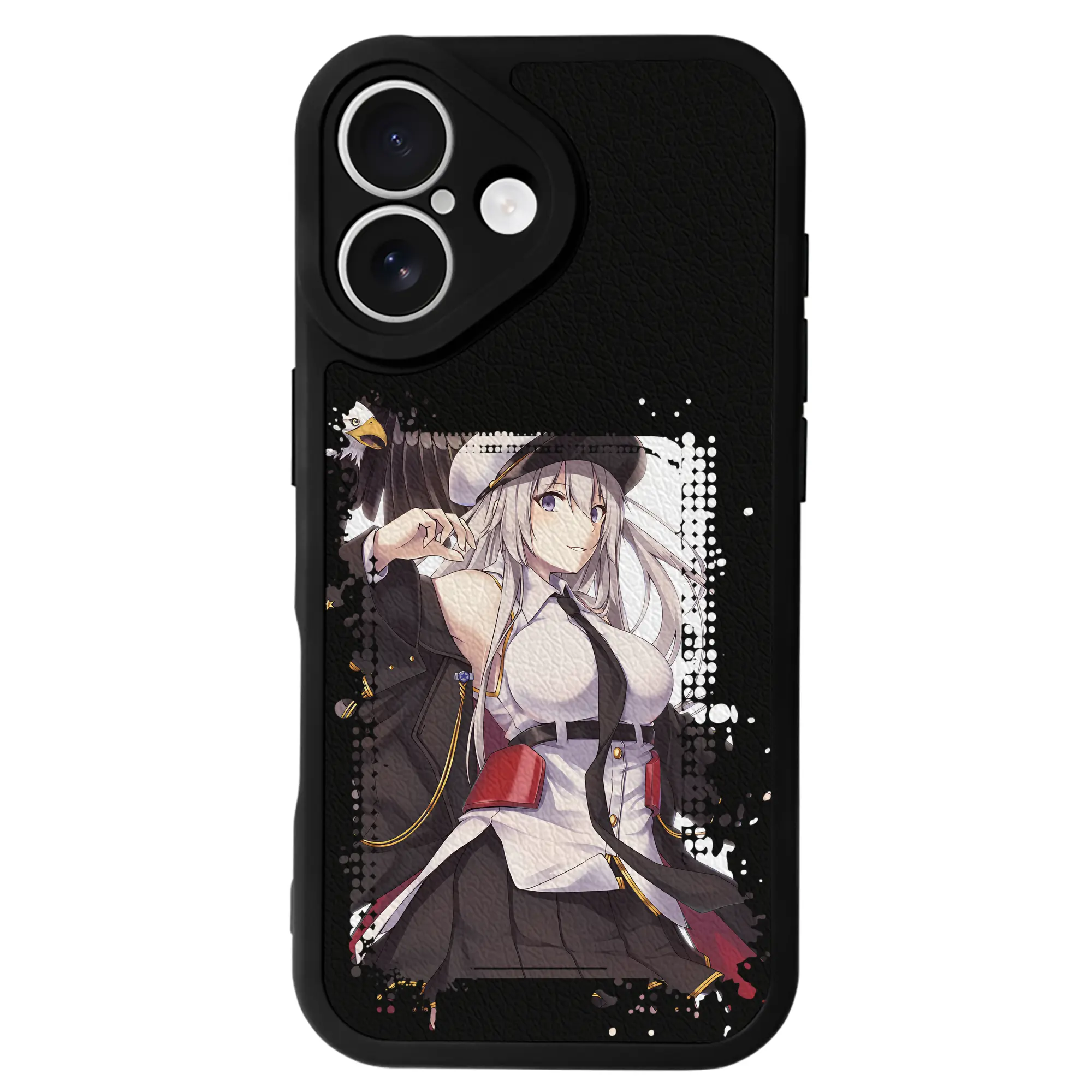 アズールレーン グッズ,エンタープライズ - IPhone 16シリーズ対応 ・ シリコンスマホケース ・ レザー調 ・ 高精度フィット ・ 耐衝撃 ・ ワイヤレス充電対応 ・ 精密カット
